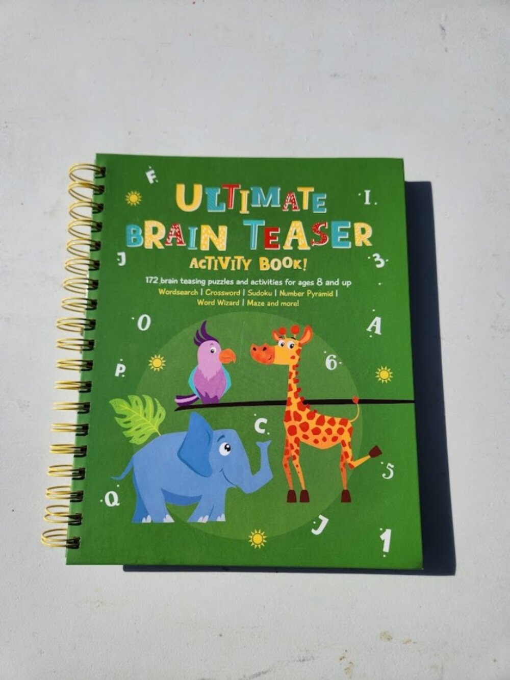 Ultimate Brain Teaser Activity Puzzle Sudoku Book Crossword Mazes Hardcover Book
